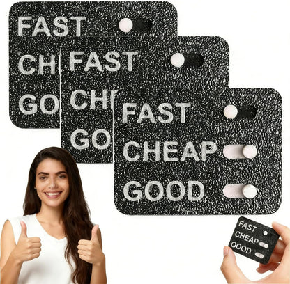 3PCS Funny Stress Relief Gift for Office Desk - The Business Dilemma Slider, 3D Printed Office Decision Maker Toy for Entrepreneurs, Managers and Teams