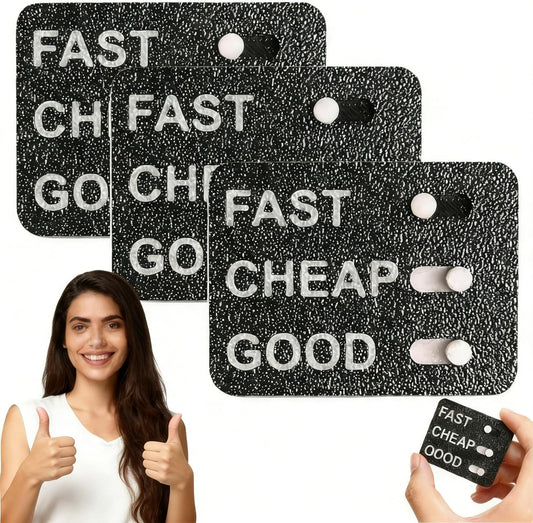 3PCS Funny Stress Relief Gift for Office Desk - The Business Dilemma Slider, 3D Printed Office Decision Maker Toy for Entrepreneurs, Managers and Teams