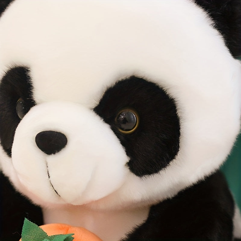 Halloween Decor Plush Doll, Cute Chinese Panda Doll, Cute Panda Holding A Pumpkin Ornament Gift Placement Doll - Cykapu