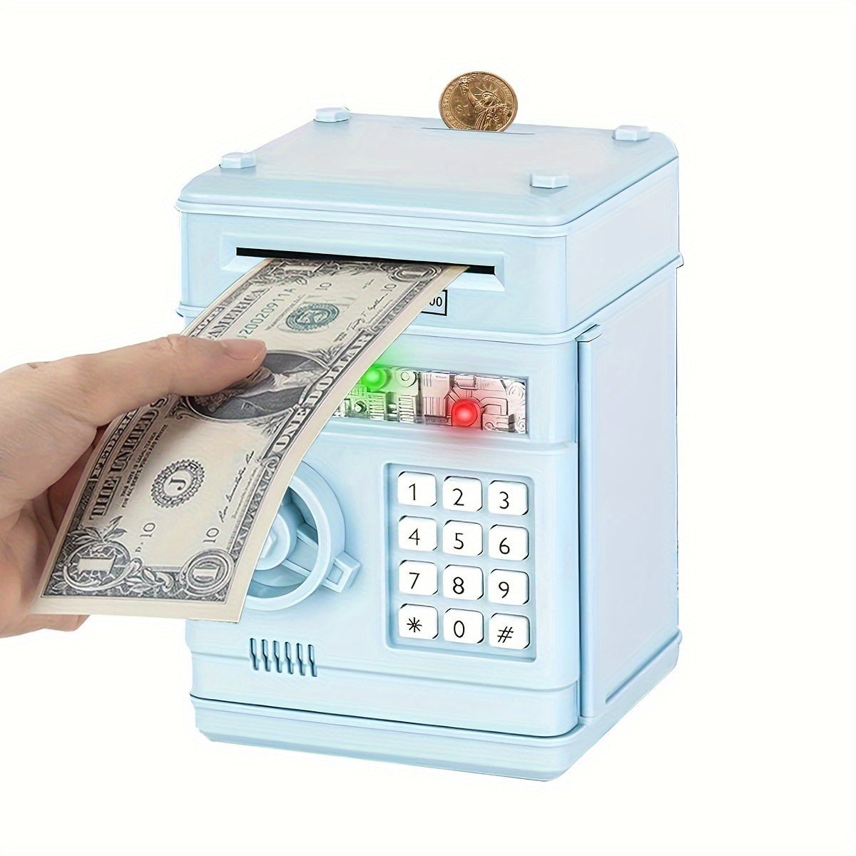 Piggy Bank Cash Coin Can ATM Bank Electronic Coin Money Bank Gift - Cykapu