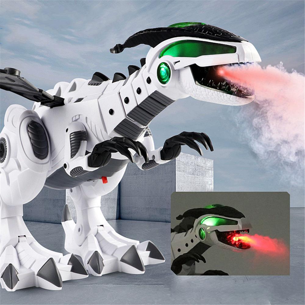 Eruption Tyrannosaurus Rotot, Spray Dinosaur Pterosaurs Cartoon Walking Swing Animal Model Electronic - Cykapu