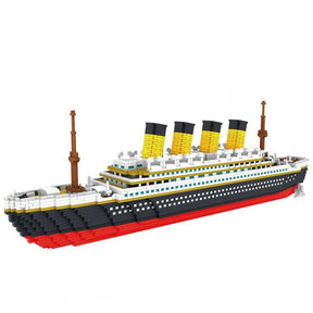 Large Titanic Building Block Cruise Ship Model Small Particles Assembled Bricks Stress Relief Educational Toy Cykapu