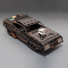 DIY Interceptor RC Muscle Car Supercar high-tech MOC Black Model With Motor - Cykapu