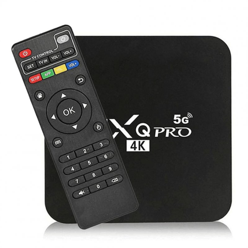 Mxq Pro Tv Box 4k 5g android 10 HD Player D9 Pro Internet Tv Box Mx 9 Set Top Box Black 4+32G US Plug Cykapu