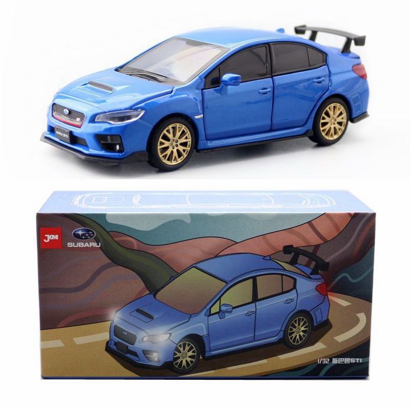 Alloy Car Model 1:32 2016 Subaru STI Sedan Illuminated Shock Steering Six Door Opening