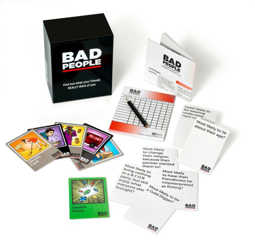BAD PEOPLE Wicked Games Card Games Family Party Board Games