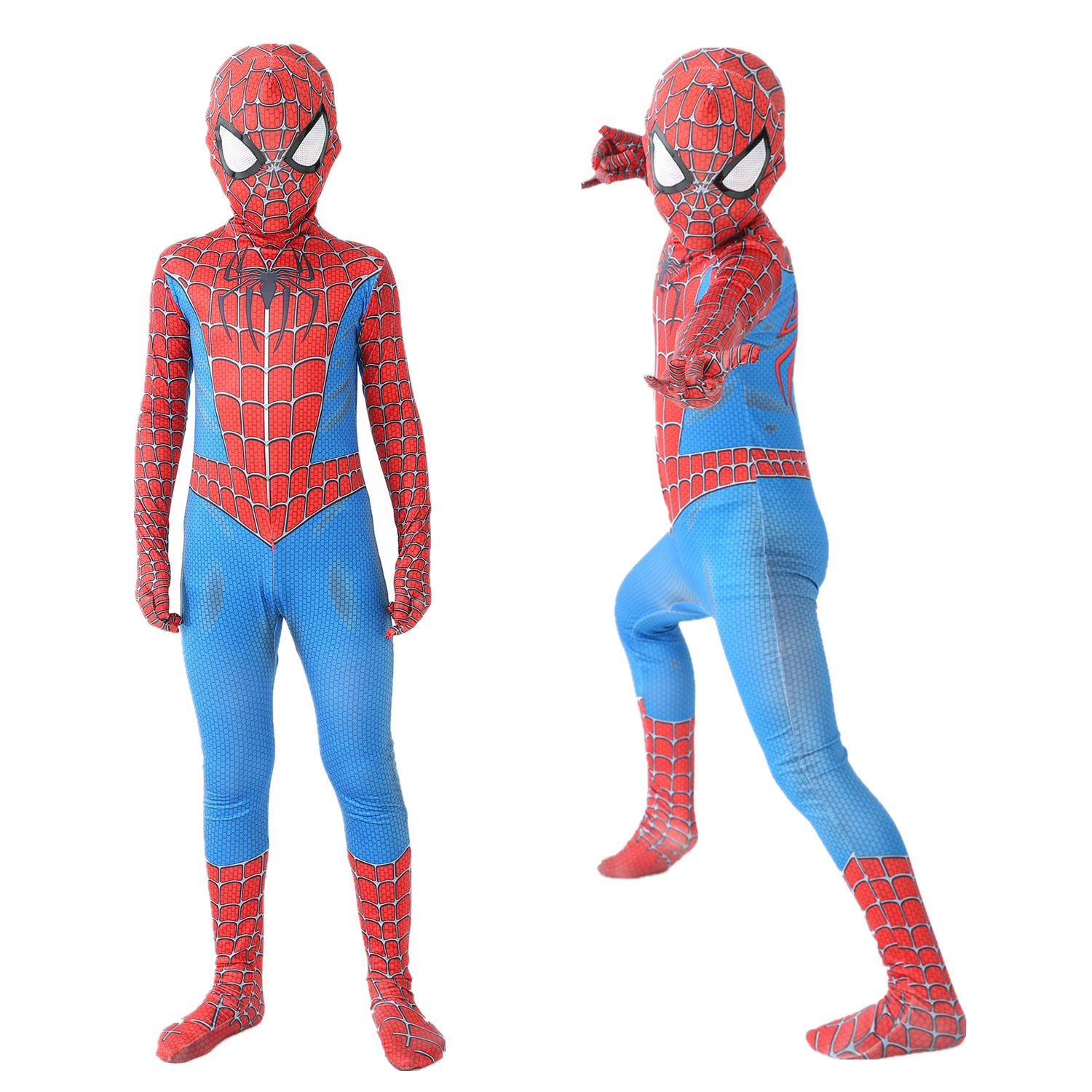 Kids Spider Leotard Man Heroic Expedition Jumpsuit Amazing Adult Spider-Man Clothes Anime Costume Set - Cykapu