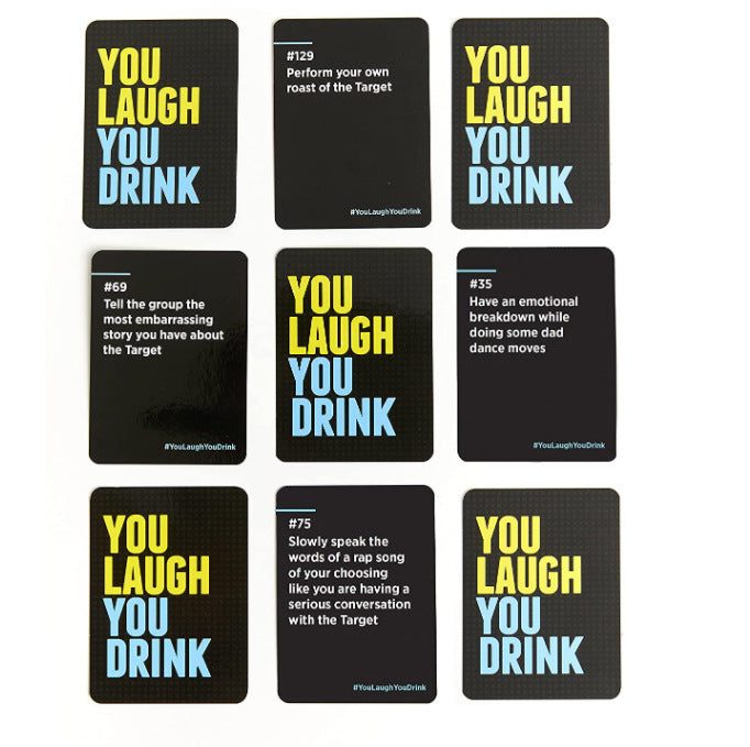 You Laugh You Drink You Laugh and Drink Family Party Game Card Board Game Cykapu