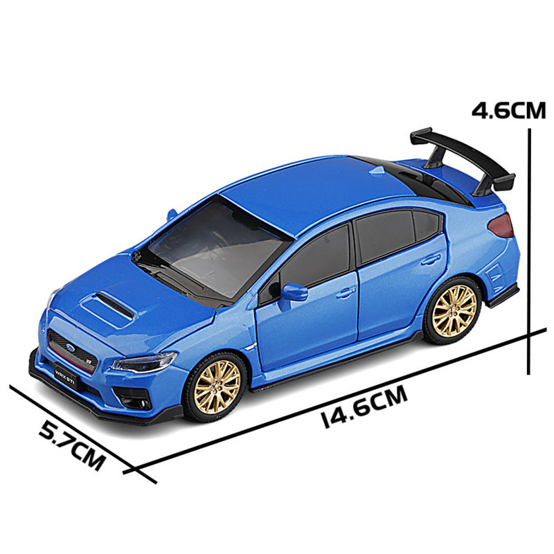 Alloy Car Model 1:32 2016 Subaru STI Sedan Illuminated Shock Steering Six Door Opening