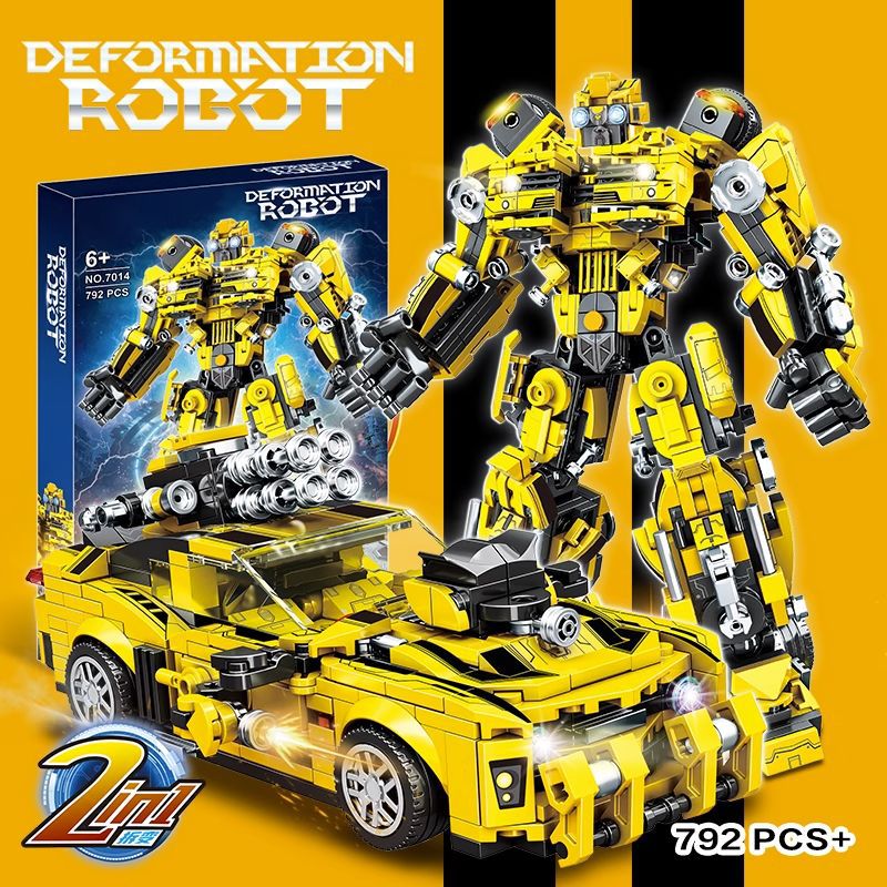 Compatible LEGO Transformers Bumblebee King Kong Optimus Prime Mecha Car Robot