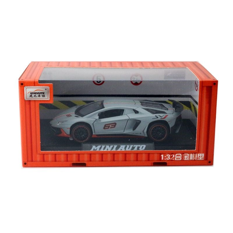 1:32 alloy car model simulation Lambo LP780-4 supercar toys
