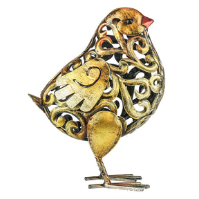Vintage Rustic Antique Style Hen Animal Iron Gift Sculpture Cykapu