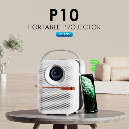 P10 Mini Projector 1080P 4k 2GB RAM 16GB ROM 2.4g Wi-Fi Bluetooth Projector Portable Home Theater Video Projector Cykapu