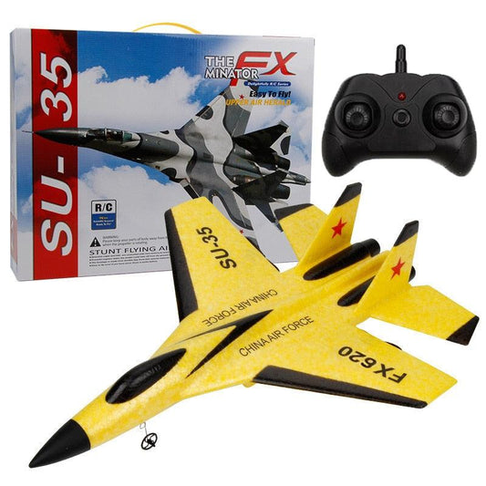 RC Foam Aircraft SU-35 Plane 2.4G Radio Control Glider Remote Control Fighter Plane Glider Airplane Foam - Cykapu