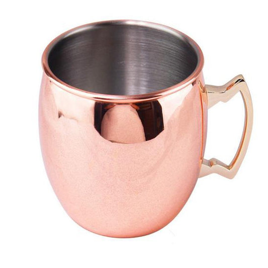 Solid Copper Moscow Mule Mugs, 18 Ounce Unlined Mug, Drinking Cup Perfect