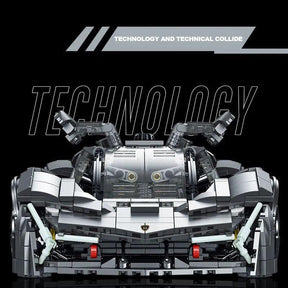Technical Lambo Terzo Millennio Concept Racing Car Building Block Model Super Sports Vehicle Assemble Bricks