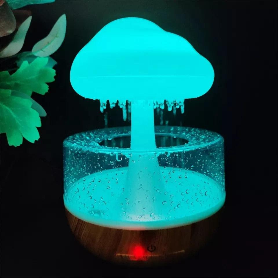 Zen Raining Cloud Night Light Aromatherapy Essential Oil Diffuser Micro Humidifier
