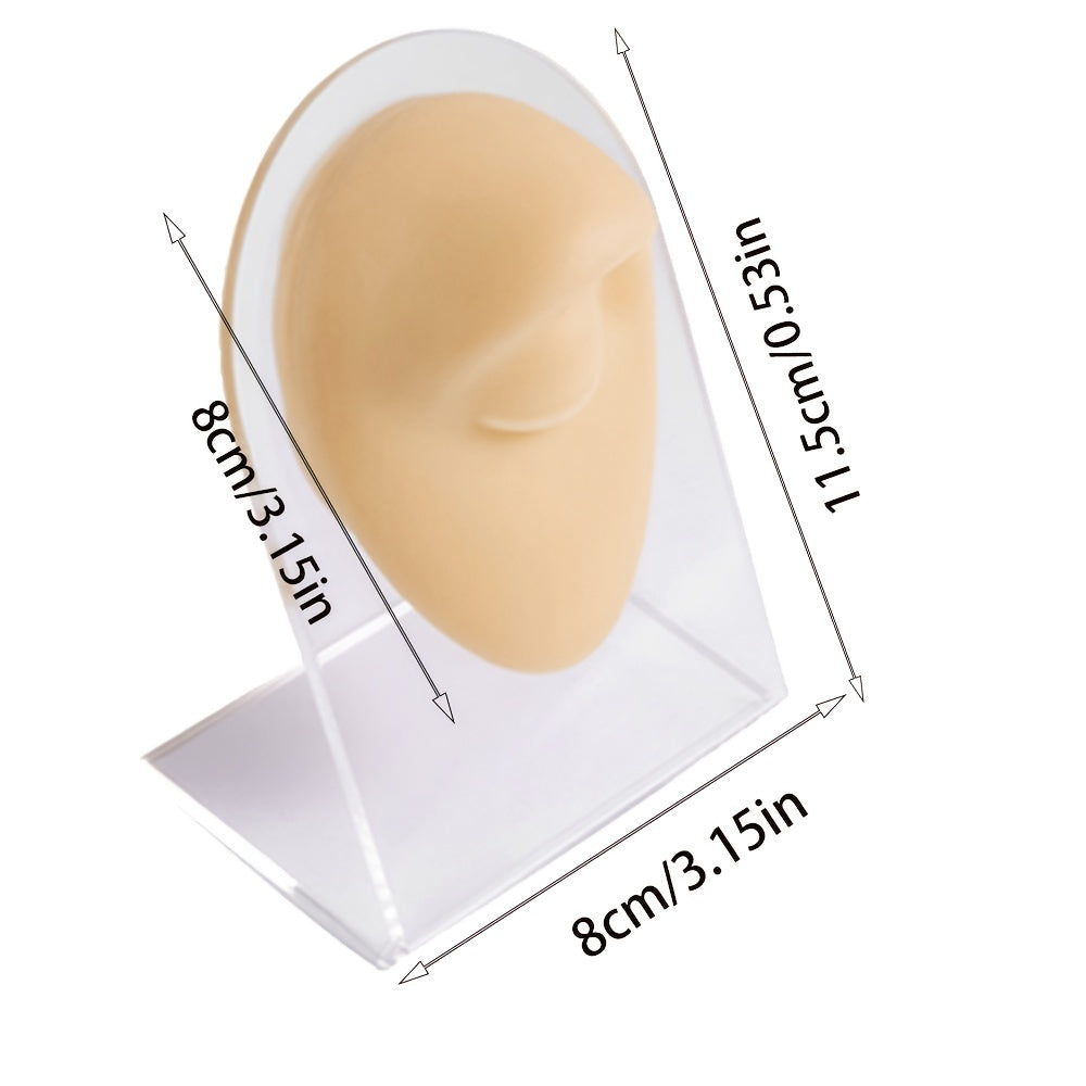 Soft Flexible Silicone Human Body Model Displays Flash Color Ear Mouth Eye Tongue Nose Model Simulation Cykapu