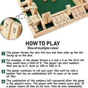 Shut The Box: A Fun & Exciting Dice Board Game For 4 Players