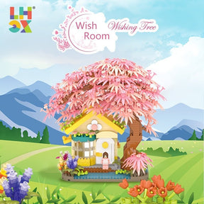 Cherry Bonsai Tree Building Sets For Girls, Mini Building Blocks Of Cherry Flower Bonsai Tree Kit - Cykapu