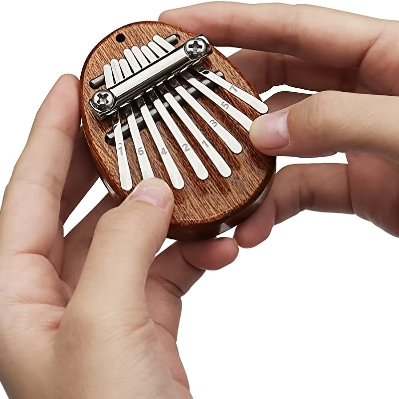 8 Key Mini Kalimba High Quality Exquisite Finger Thumb Piano Marimba Musical Good Accessory Pendant Gift - Cykapu