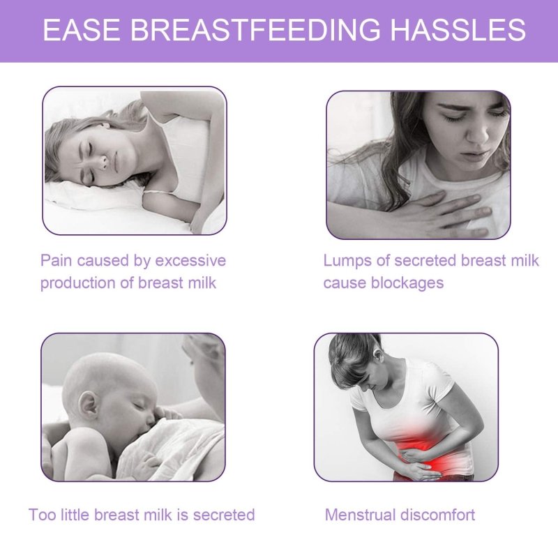 Breast Therapy Pads, Hot Cold Breastfeeding Gel Pads, Breastfeeding Essentials and Postpartum Recovery - Cykapu