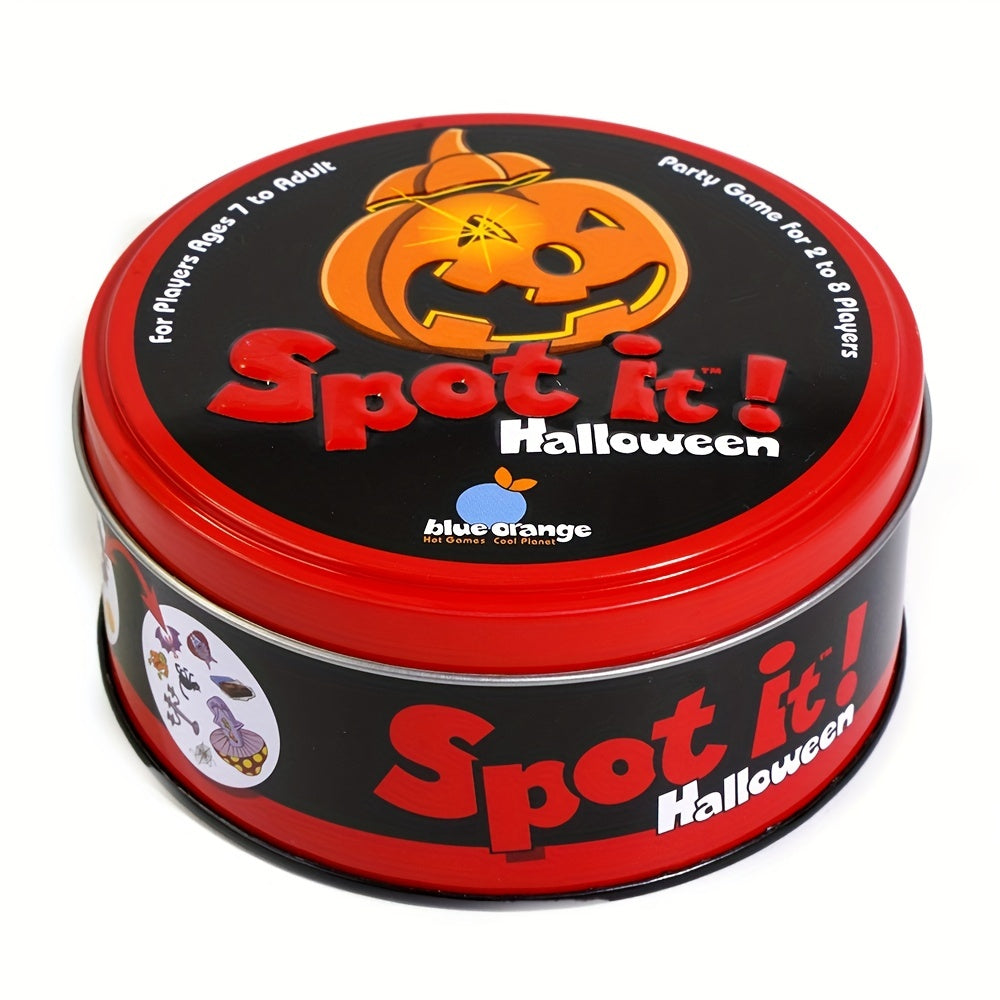 Spot It! Halloween Edition Card Game Dobble Match Game Symbol Between 2 Cards Fun Family Party Game - Cykapu