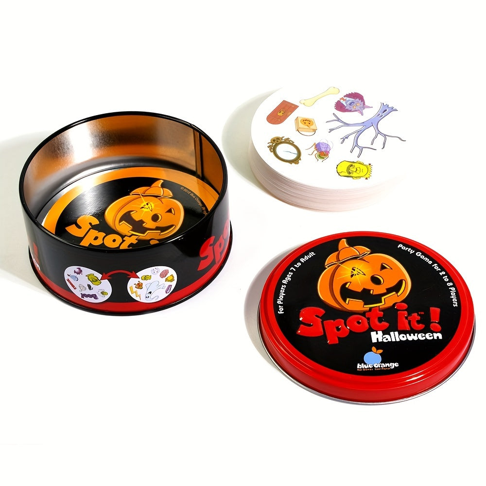 Spot It! Halloween Edition Card Game Dobble Match Game Symbol Between 2 Cards Fun Family Party Game