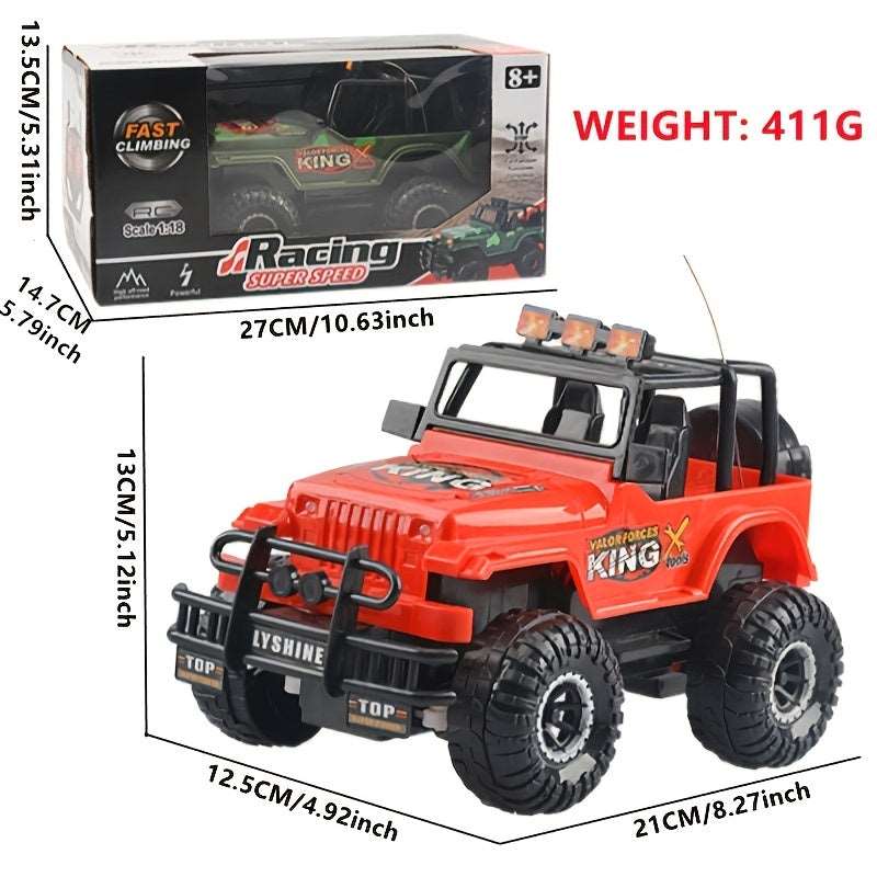 1: 18 Four Way Remote Control Off-road Vehicle Lights Jeep Hummer Electric Remote Control Car Model Boy Toy - Cykapu