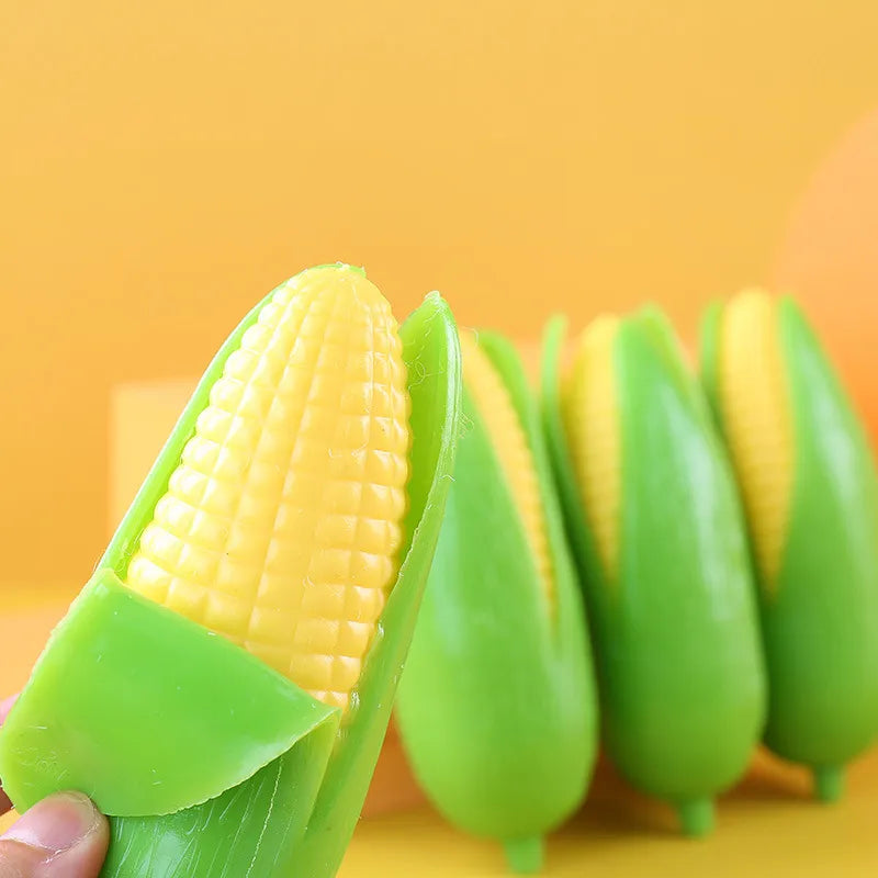 6 PCS corn Pinch Decompression Vent Toys Vent corn Soft Gum Simulation corn Pei Small Milk corn Sensory Toys
