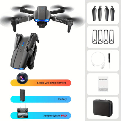 E99 Drone With Camera, Foldable RC Quadcopter Drone,Remote Control Drone Toys - Cykapu