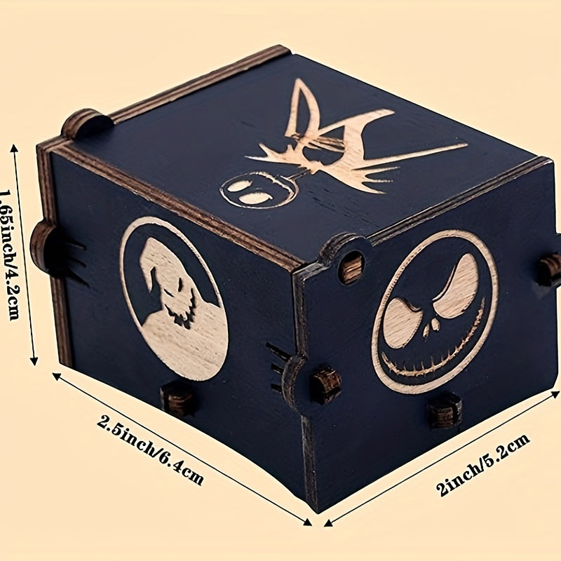 Music Box, Wooden Engraved Music Box, Christmas Musical Box Cykapu