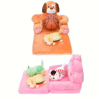 50cm/19.68in Children's Multifunctional Cartoon Folding Small Sofa