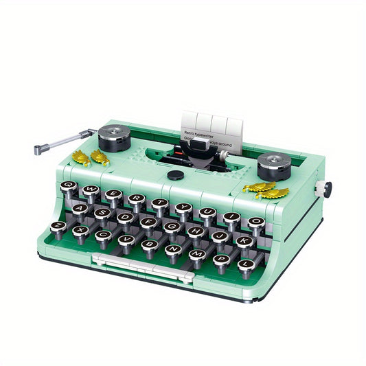 Compatible Major Blocks Building Toys Retro Typewriter Puzzle Assembling Building Blocks Toys - Cykapu