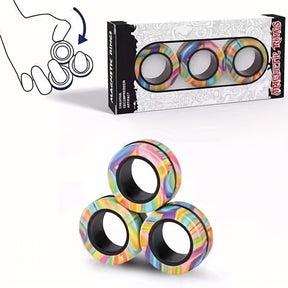 Decompression Magnetic Finger Ring Ring Fidget Magnet Toys