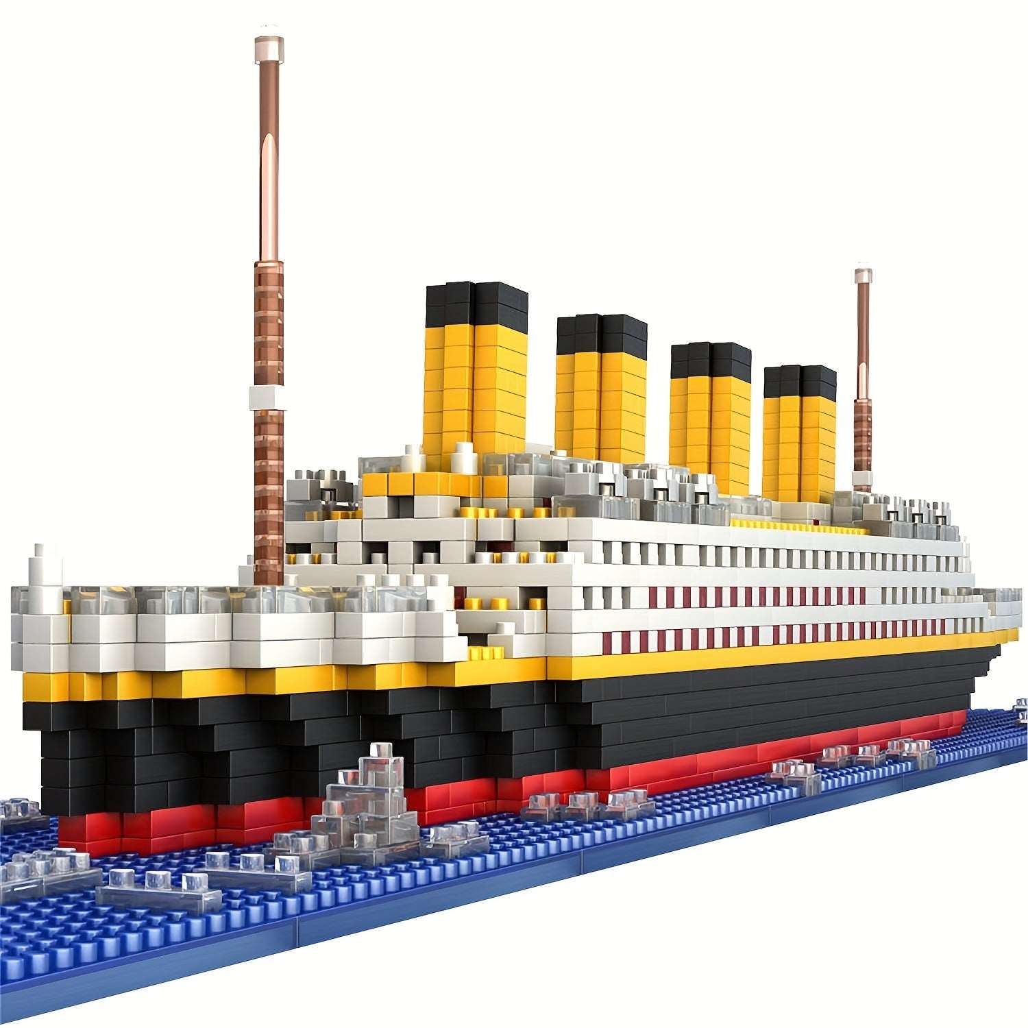1878pcs Ship Model Building Block Set, 3D Puzzle Sets, DIY Educational Toys