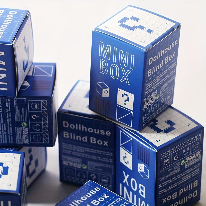 Dollhouse Dollhouse Blind Box, Miniature Food Play Mixed Mini Cake Drink Animal Model Surprise Gift - Cykapu