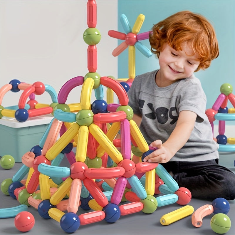 Magnetic Building Blocks: Educational 3D Construction Toys For Kids & Toddlers Cykapu