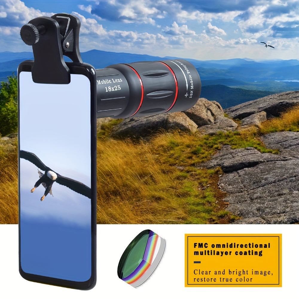 18X Telescope Telephoto Lens With Tripod Monocular Mobile Phone Camera Lens