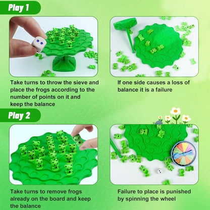 Frog Balance Game Toys,Two - Player Balance Game Tree Parent - Child Interactive Family Tabletop Puzzle Game Toy,Birthday Board Games for Kids Ages 4 5 6 7 8 - 12 - Cykapu