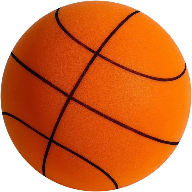 Silent Basketball, Diameter 24cm Quiet Basketball Dribbling Indoor, The Handleshh Silent Basketball, Hushhandle Silent Foam Basketball - Cykapu